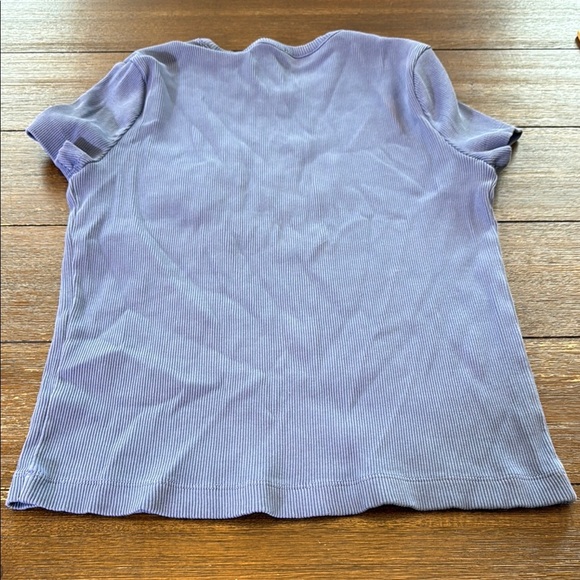 Madewell Garment-Dyed Ribbed Crewneck Pocket Tee Size Large - Picture 8 of 8